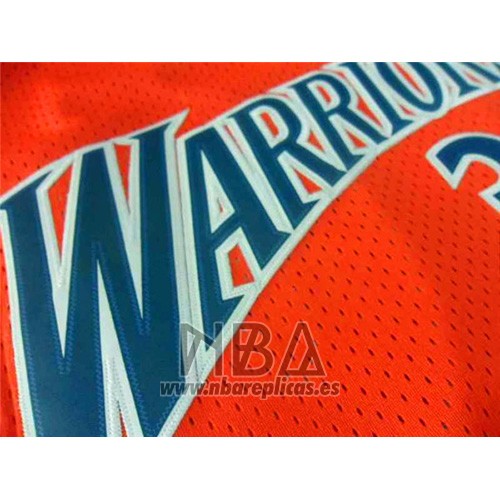 Camiseta Golden State Warriors Stephen Curry NO 30 Retro Naranja